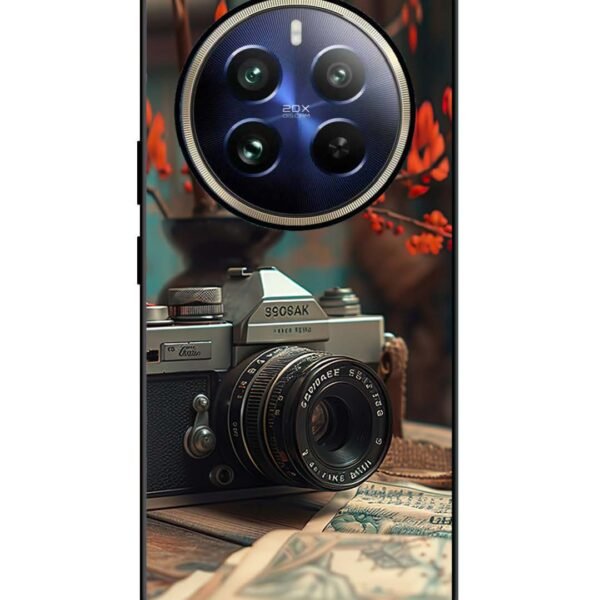 Realme 12 Pro | 2D Metal Cover | Retro Camera | Lc116