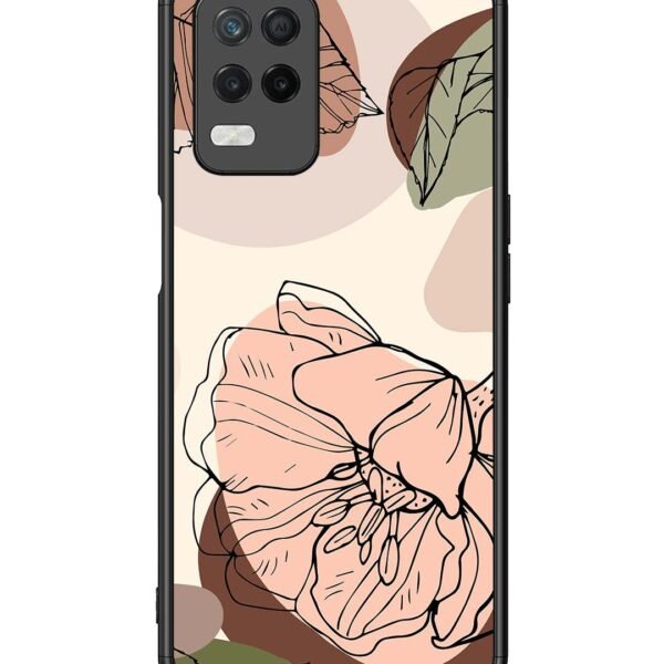 Realme 8 5G | 2D Metal Case | Floral Elegance, Portrait | LC108