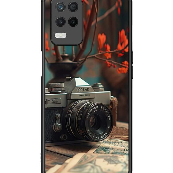 Realme 8 5G | 2D Metal Case | Retro Camera | LC108