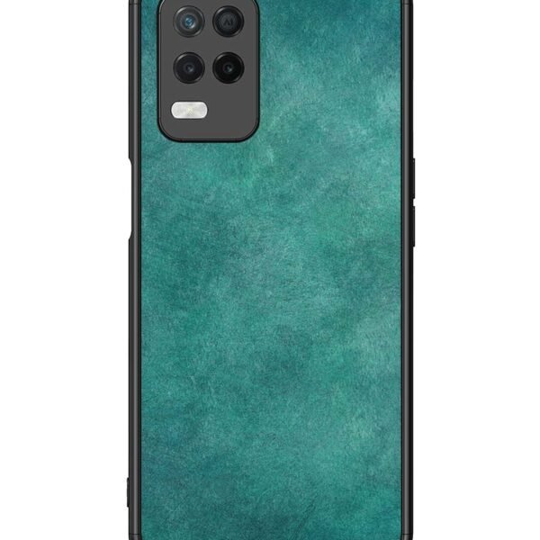 Realme 8 5G | 2D Metal Case | Jungle Green With Scratches Marble | LC108
