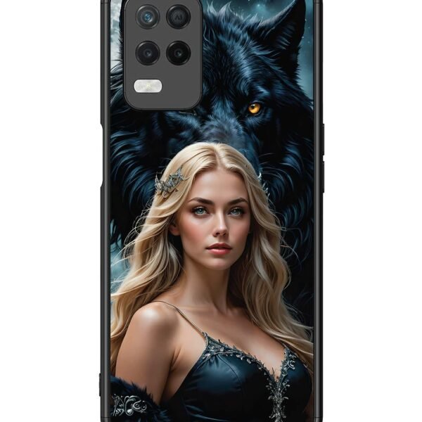 Realme 8 5G | 2D Metal Case | Wolf & Girl | LC108