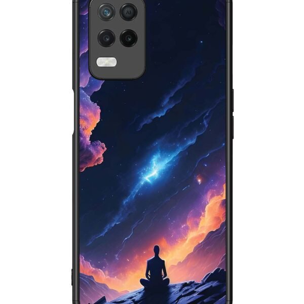 Realme 8 5G | 2D Metal Case | Yoga Beautiful Sky | LC108
