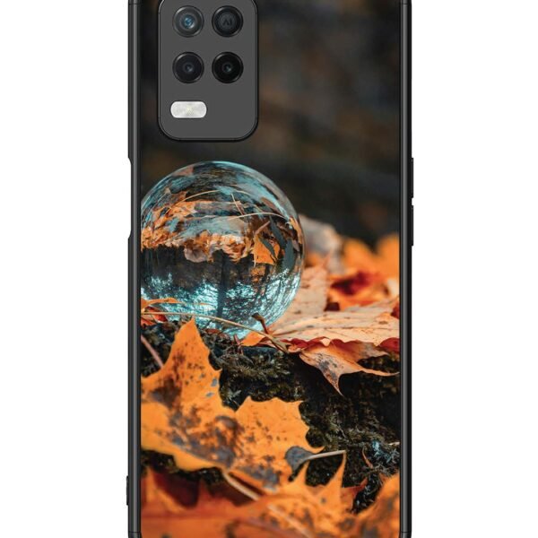 Realme 8 5G | 2D Metal Case | Glass Ball On Gaurden | LC108