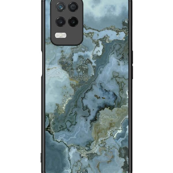 Realme 8 5G | 2D Metal Case | Celestial Blue Marble | LC108