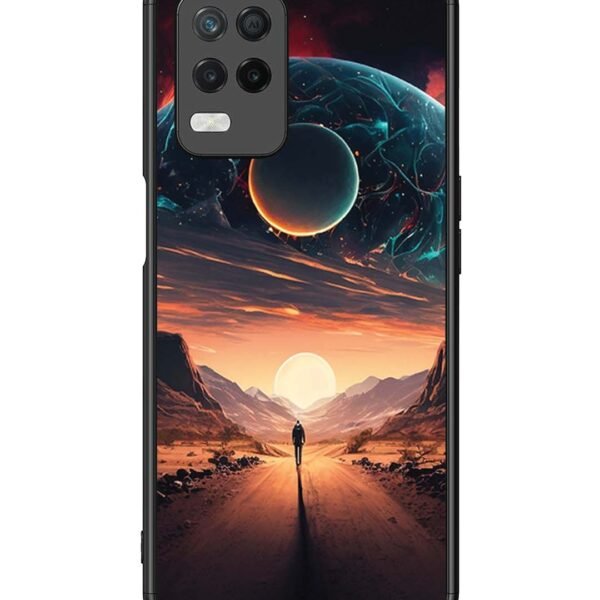 Realme 8 5G | 2D Metal Case | Sunset With Space Scene | LC108