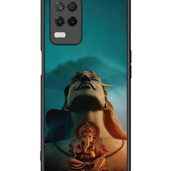 Realme 8 5G | 2D Metal Case | Shiva & Ganesh | LC108