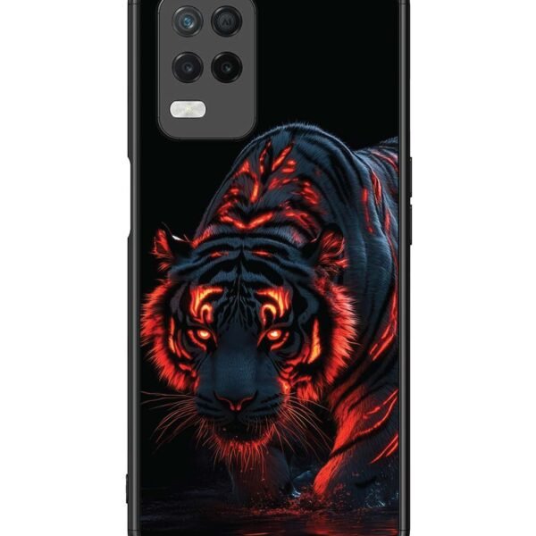 Realme 8 5G | 2D Metal Case | Tiger Fier | LC108