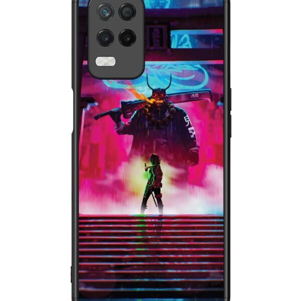 Realme 8 5G | 2D Metal Case | Cyberpunk Yokai Monster | LC108