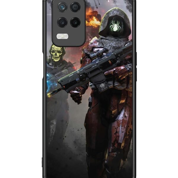 Realme 8 5G | 2D Metal Case | Sci-Fi Soldiers | LC108