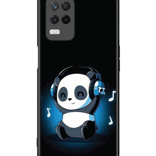 Realme 8 5G | 2D Metal Case | Panda Listening Music | LC108