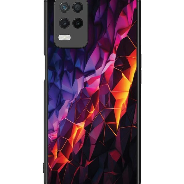 Realme 8 5G | 2D Metal Case | 3D-Abstract-Colorful | LC108