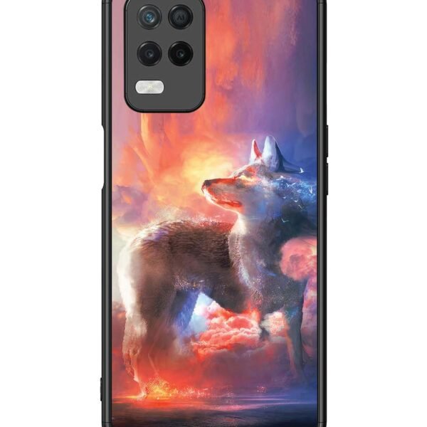 Realme 8 5G | 2D Metal Case | Wolf-Fantasy-Animal | LC108
