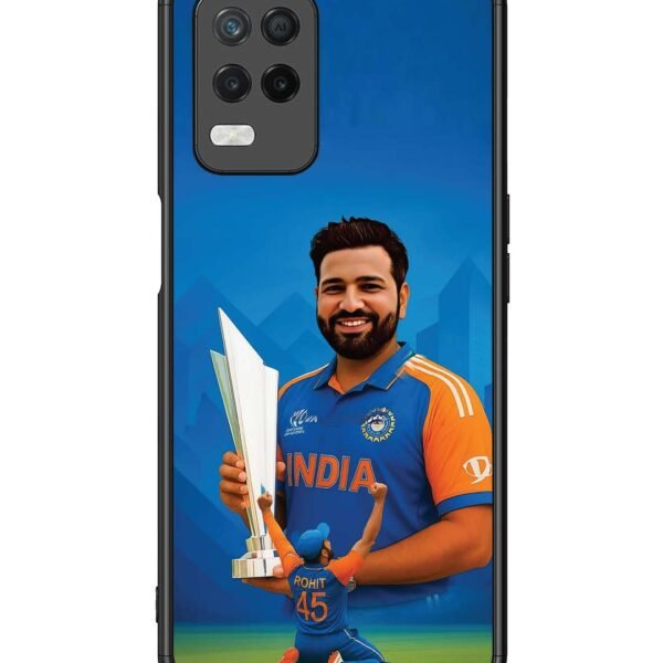 Realme 8 5G | 2D Metal Case | Rohit Sharma Cricketer | LC108