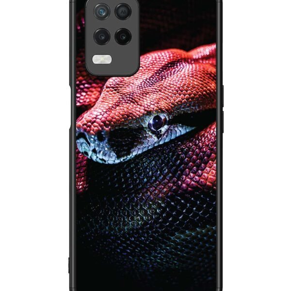 Realme 8 5G | 2D Metal Case | Red Snake | LC108