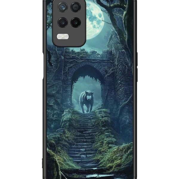 Realme 8 5G | 2D Metal Case | Moonlit Forest Gateway | LC108