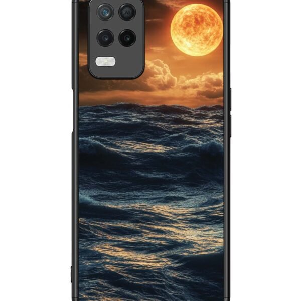 Realme 8 5G | 2D Metal Case | Moonlit Ocean Waves | LC108