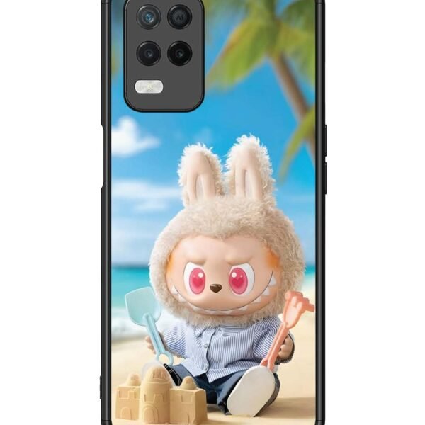 Realme 8 5G | 2D Metal Case | Labubu At The Beach | LC108