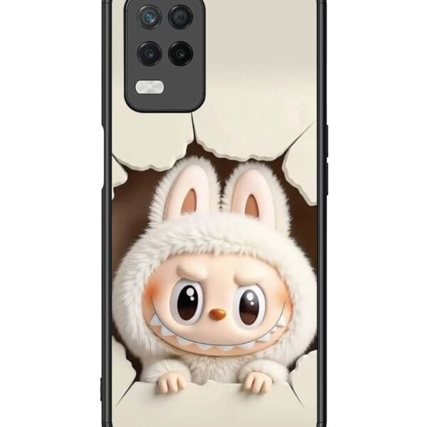 Realme 8 5G | 2D Metal Case | Labubu From Cracked Wall | LC108