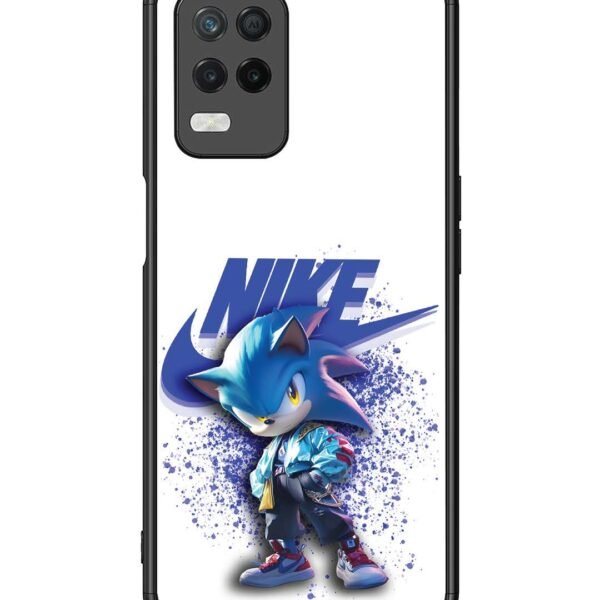 Realme 8 5G | 2D Metal Case | Sonic In Nike Sport Wears | LC108