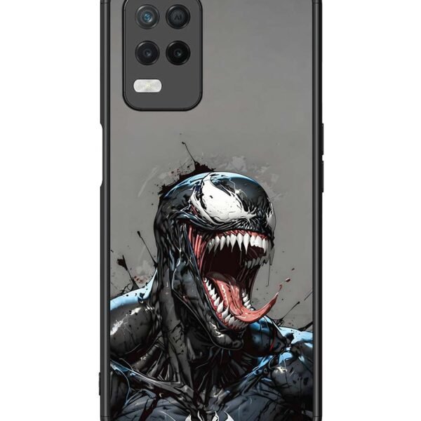 Realme 8 5G | 2D Metal Case | Venom Symbiote Grin Art | LC108